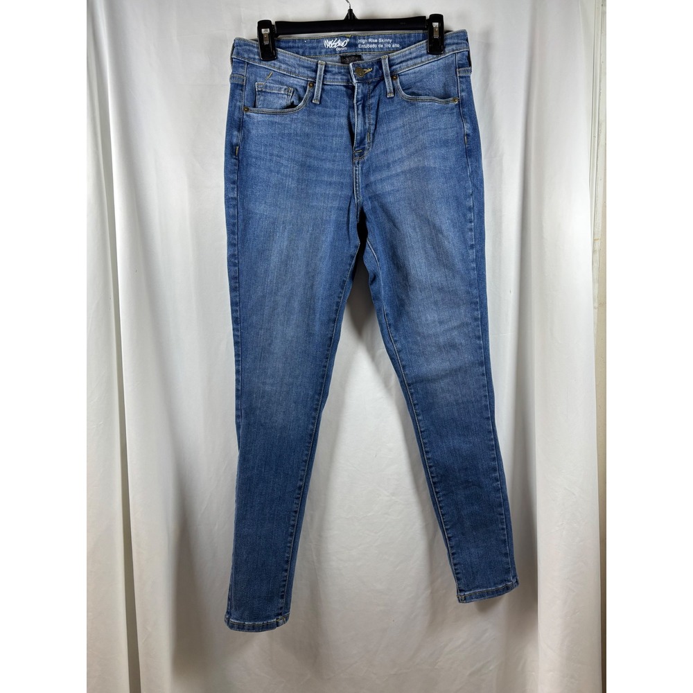 Mossimo Denim Womens High Rise Skinny Jeans Medium Wash  Size 10R 30